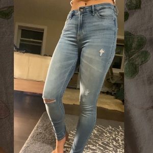 Hi rise super skinny Hollister jeans